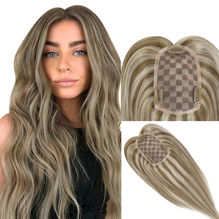 medium hair topper for women balayage