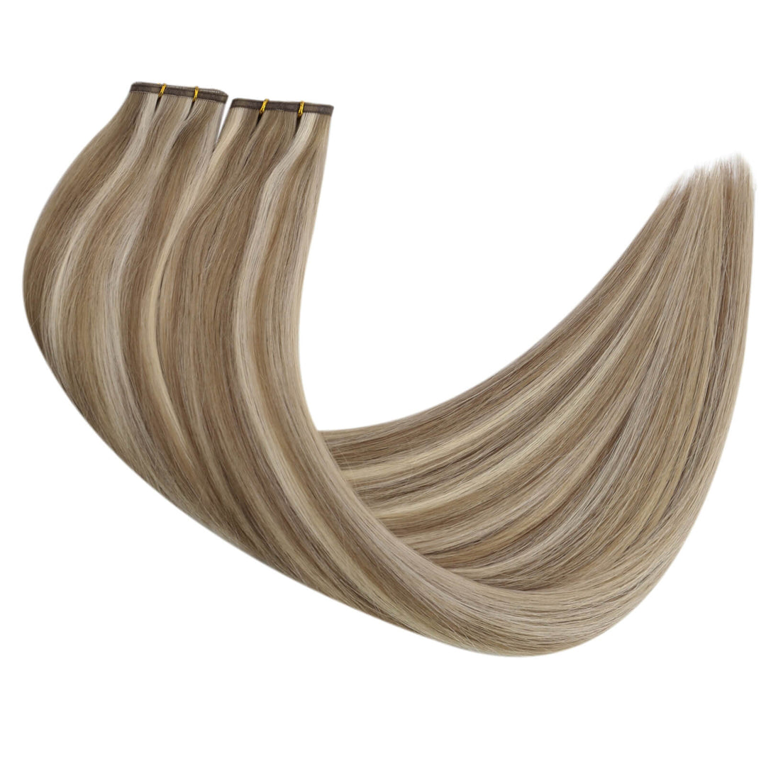 human hair virgin hair weft extensions sew in
