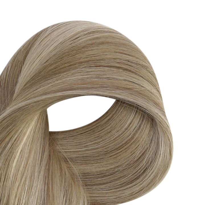 balayage brown human hair sew in weft virgin hair