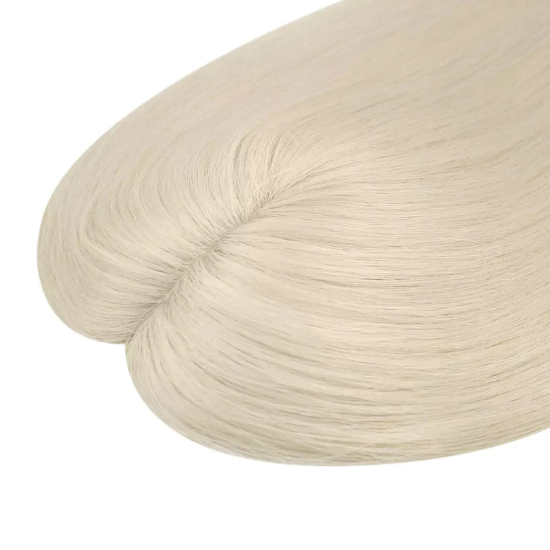 12-inch short length virgin fishnet hair topper