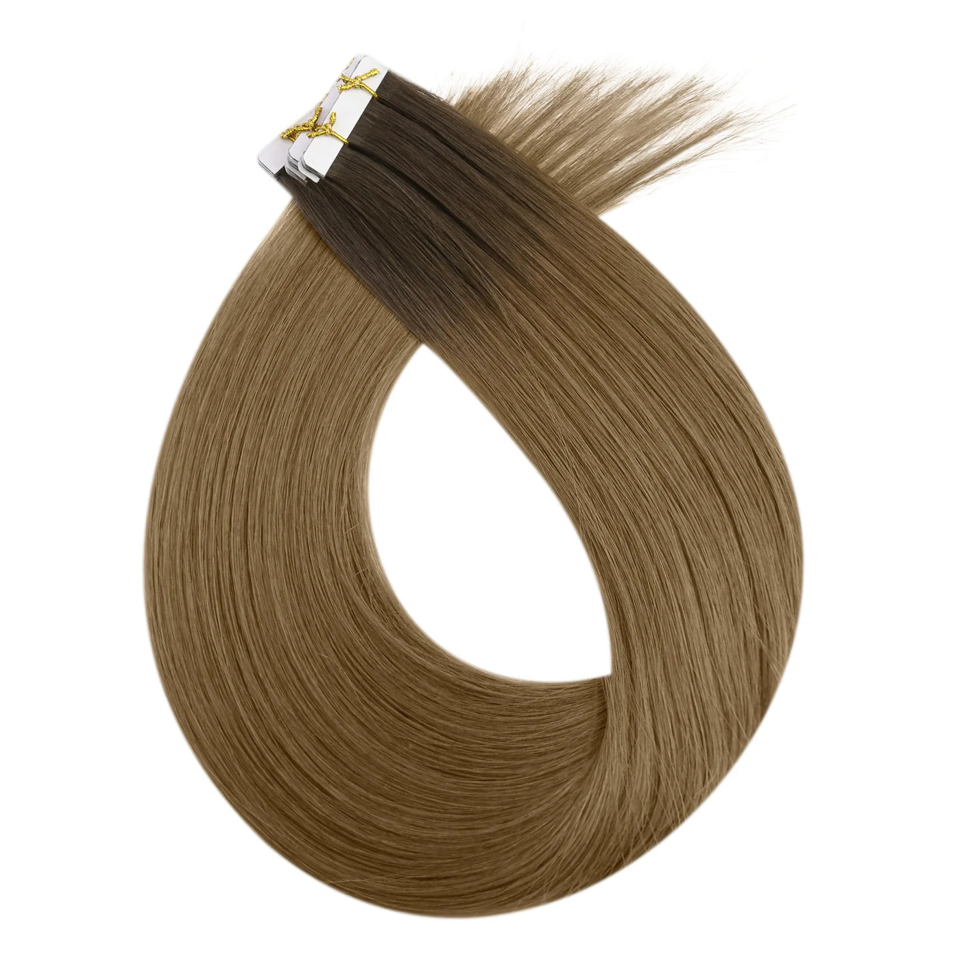 [BUY 2 GET 1]Tape in Hair Extensions Seamless Injection Tape In Hair Balayage Hair #R3/T8