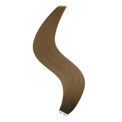 [BUY 2 GET 1]Tape in Hair Extensions Seamless Injection Tape In Hair Balayage Hair #R3/T8
