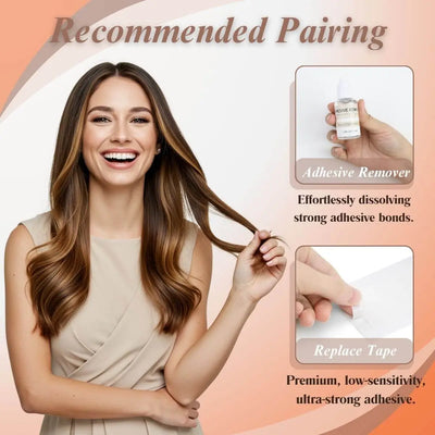 [BUY 2 GET 1]Tape in Hair Extensions Seamless Injection Tape In Hair Balayage Hair #2-4-27