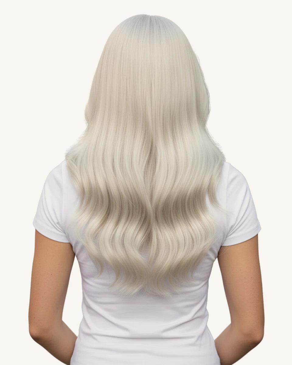 human hair clip in extensions