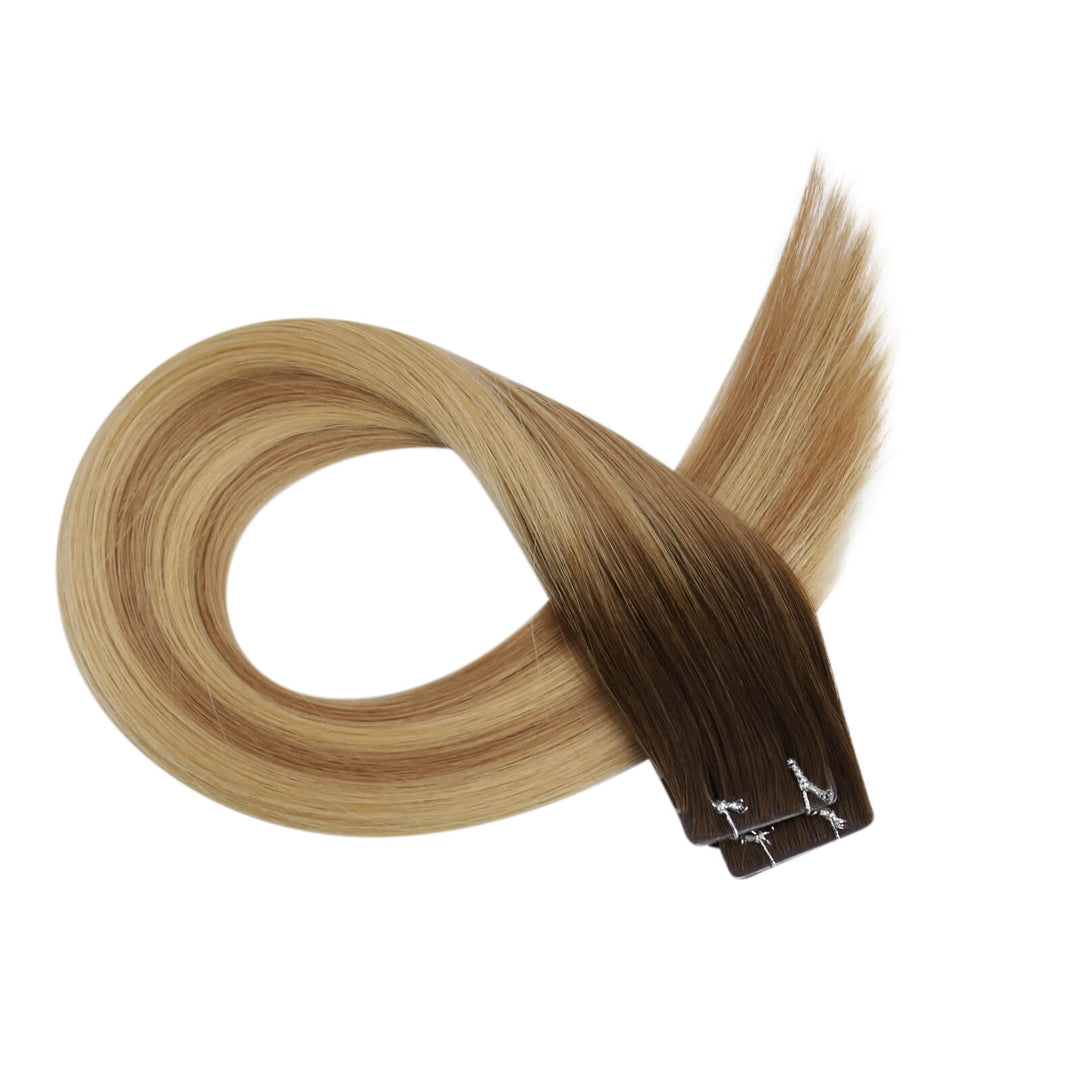 seamless real human hair tape in extensions