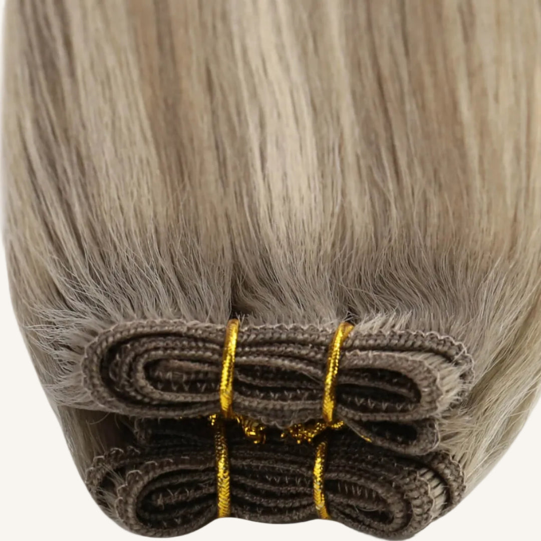 healthy hair weft balayage brown