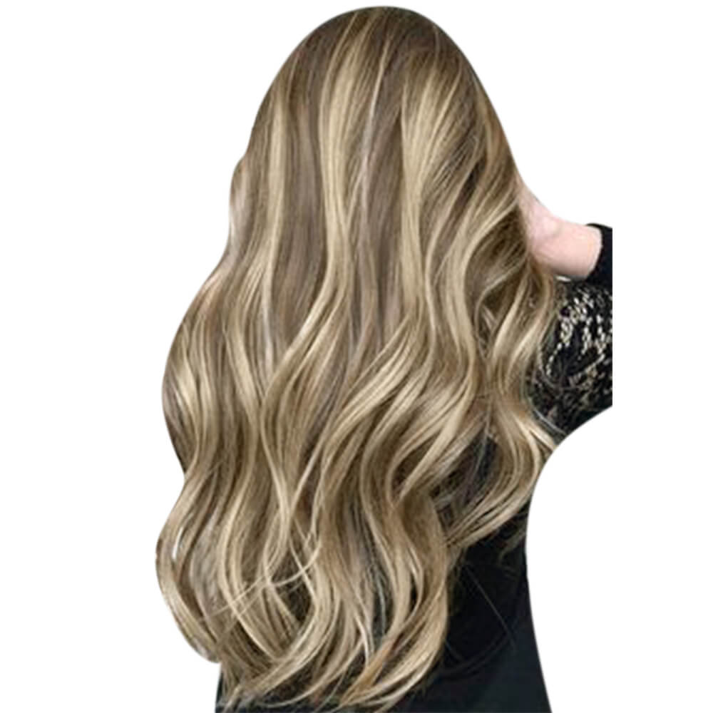 [US Only][Clearance]Tape in Hair Extensions Balayage Real Human Virgin Hair Extensions#1CC/80/60