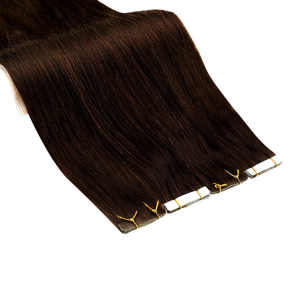 injection tape in hair medium brown