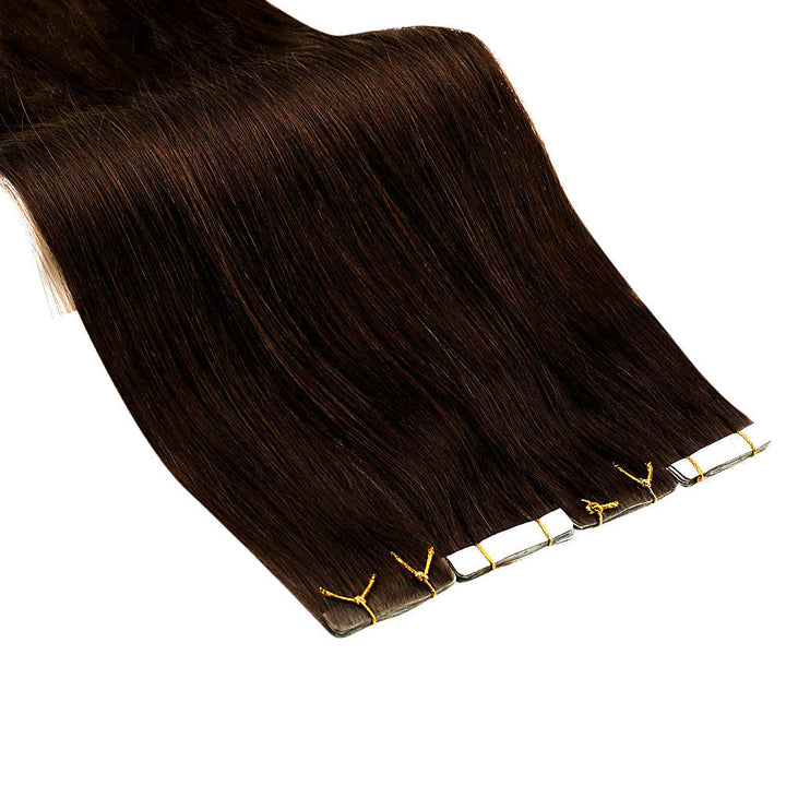injection tape in hair medium brown