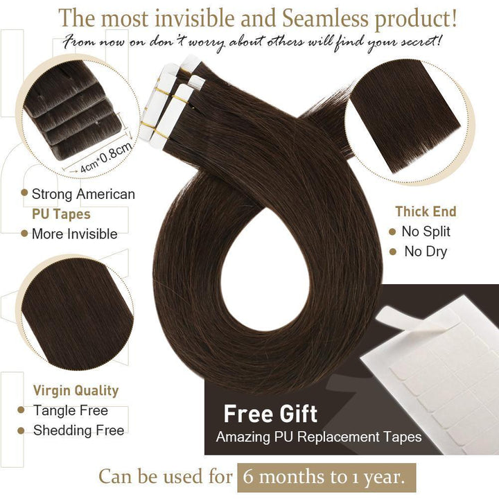 injection tape in hair invisible and seamless