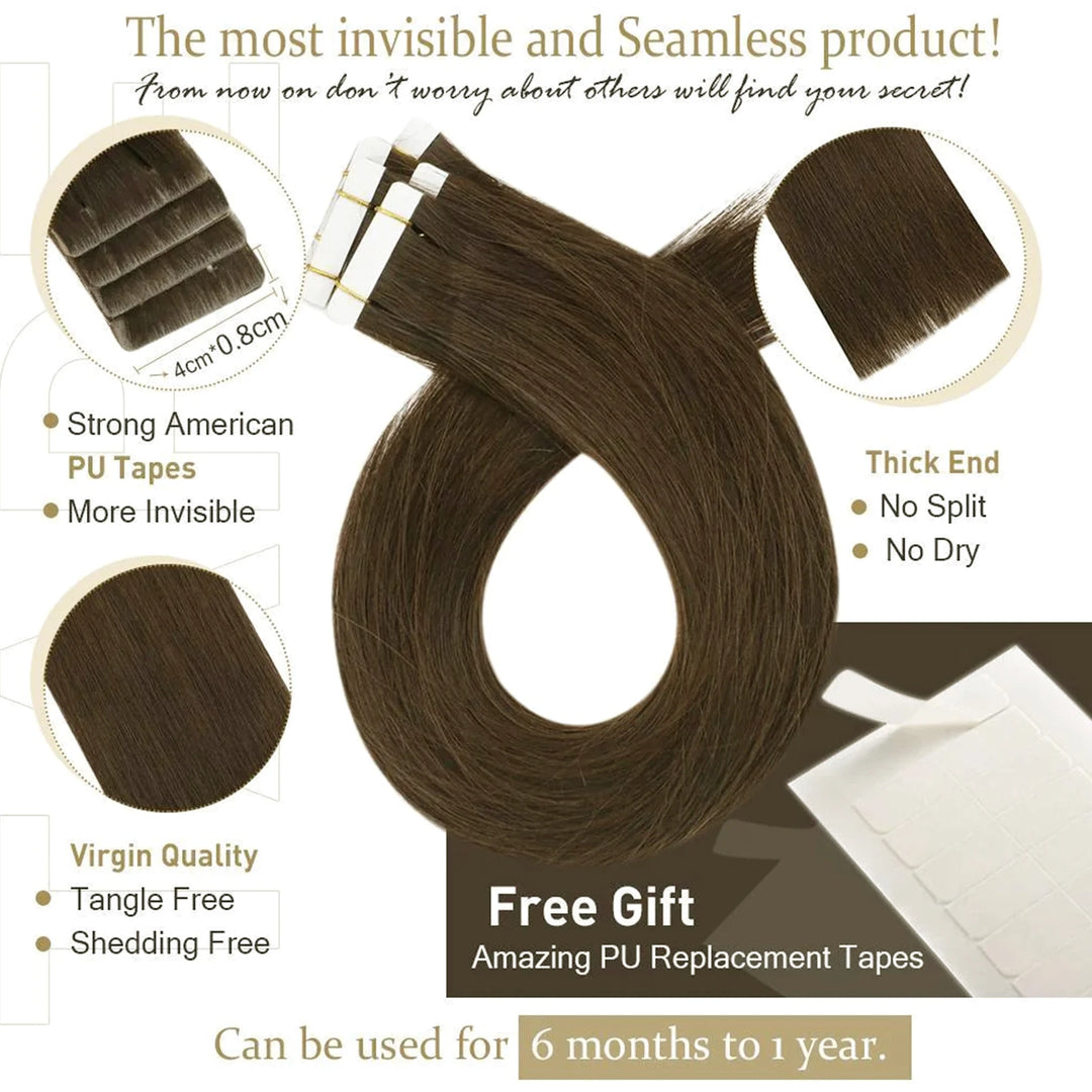 injection tape in hair invisible and seamless