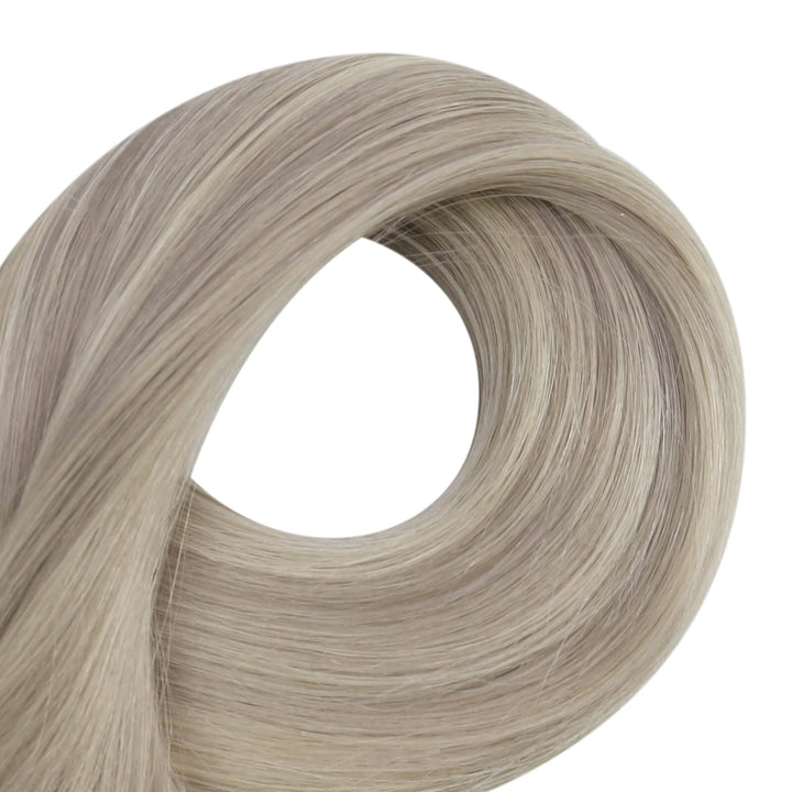 soft hair weft for women-Virgin human hair blonde highlight weft bundle for sew in