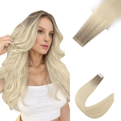 tape in balayage hair extensions human hair