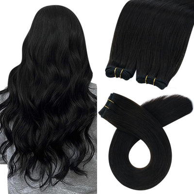 virgin hair weft silky straight