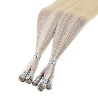 hand tied hair weft
