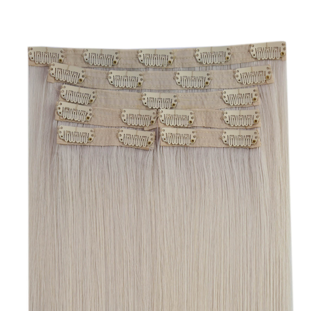 human hair clip in hair extensions