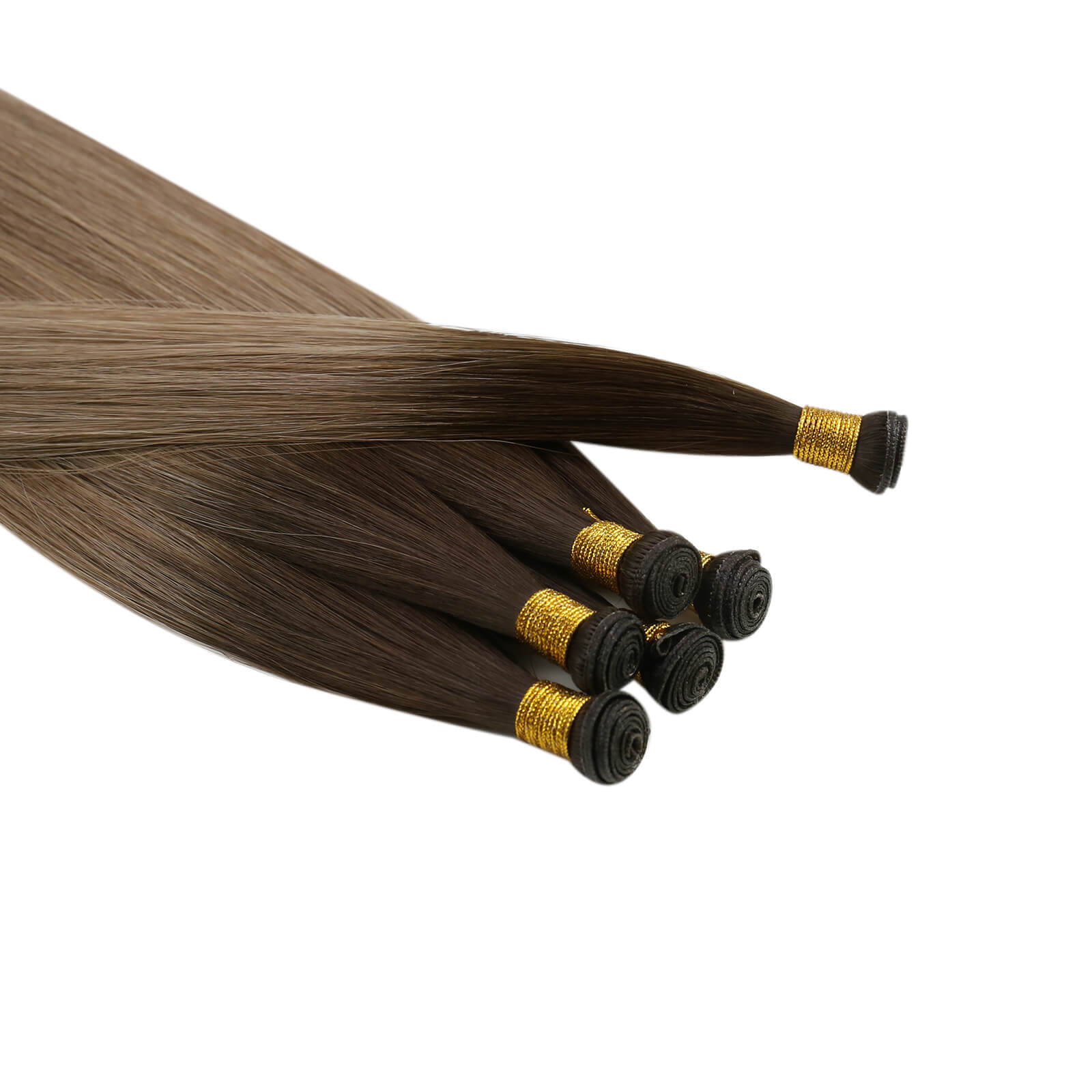 [virgin+]Genius Weft Hair Extensions virgin+ Hair Bundles Human Straight Weave Balayage#R2/DXB/18