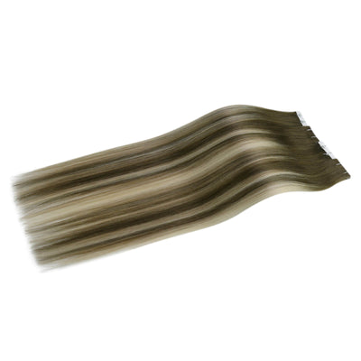 seamless real human hair tape in extensions