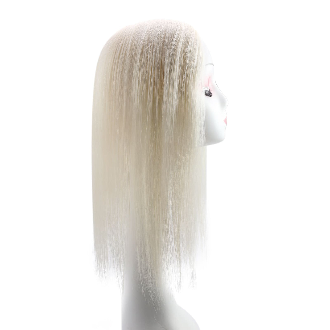 virgin hair topper blonde medium base