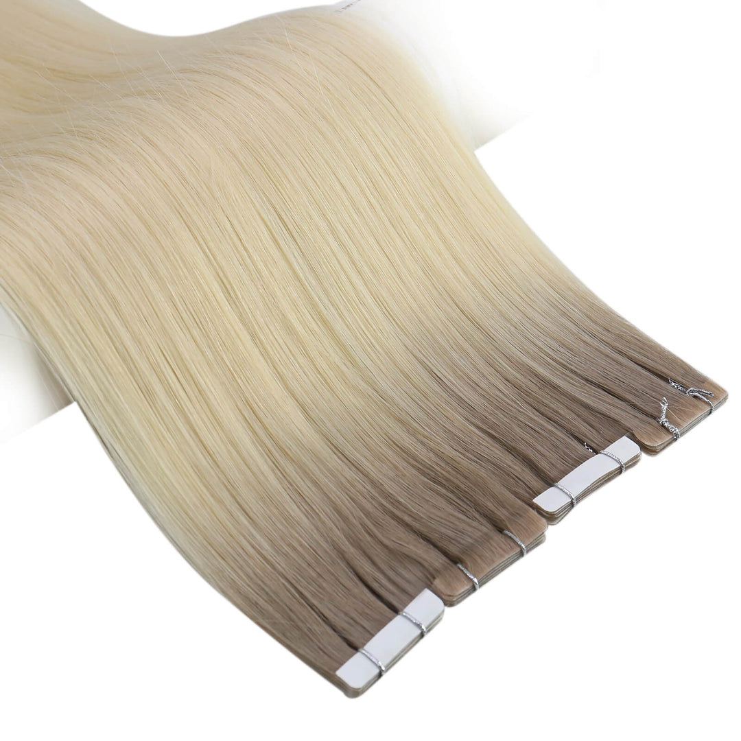 real human hair tape in hair