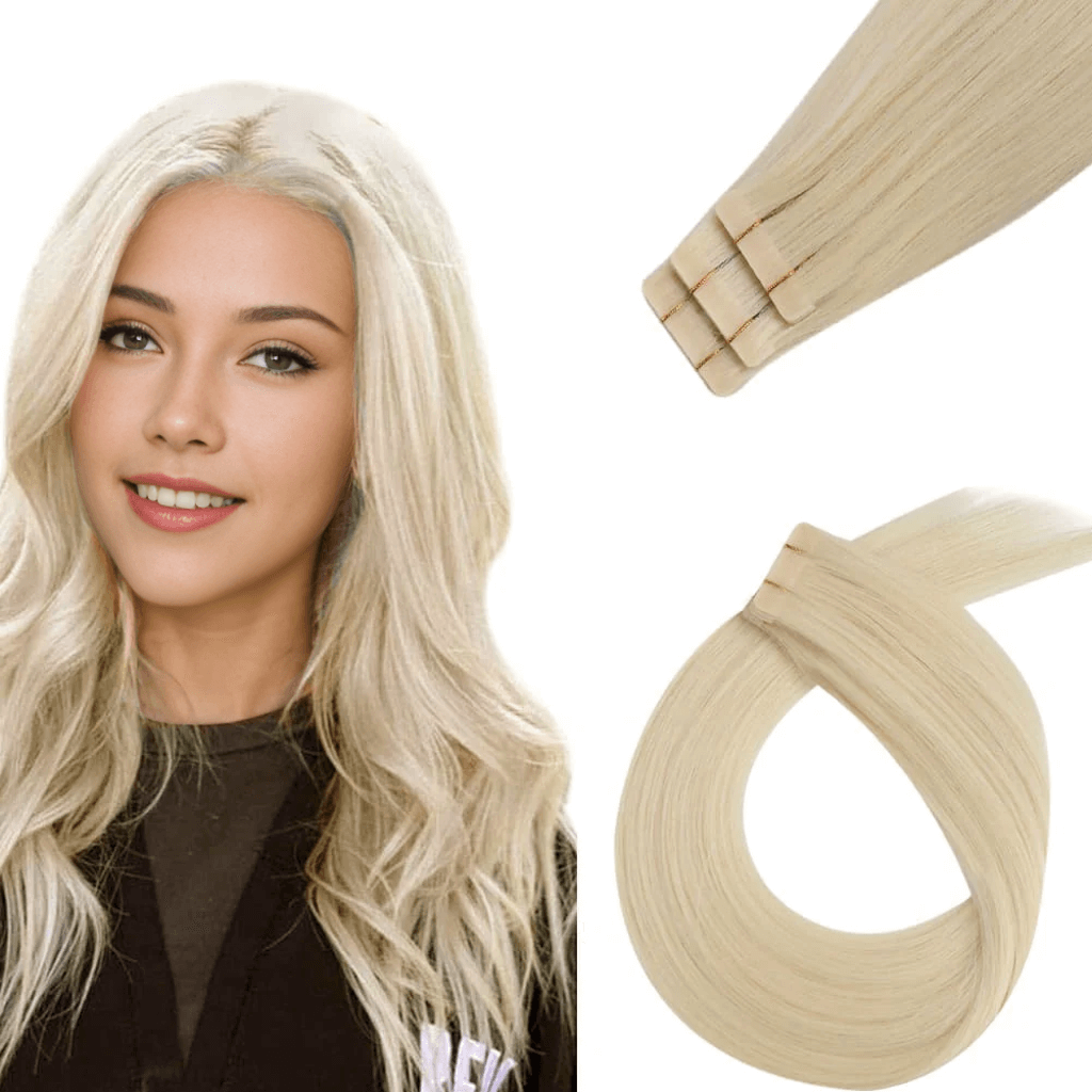 injection tape in hair extensions silky straight