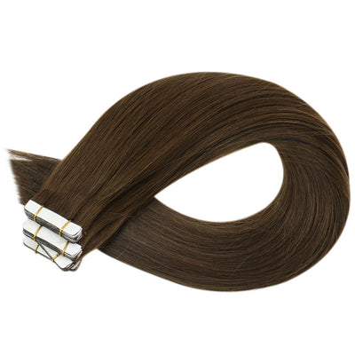 silky straight seamless tape in hair