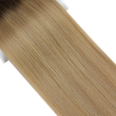 [US Only][Fixed Price $69.99]Vivien Insivible Balayage Ombre Virgin Hair Genius Weft Hair Extensions #3/8/22