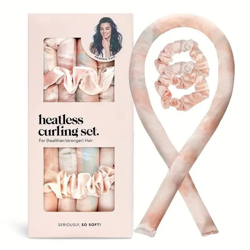 Vivien Heatless Curling Set – No Heat Silk Hair Curler for Overnight Curls -Free Styling Tool