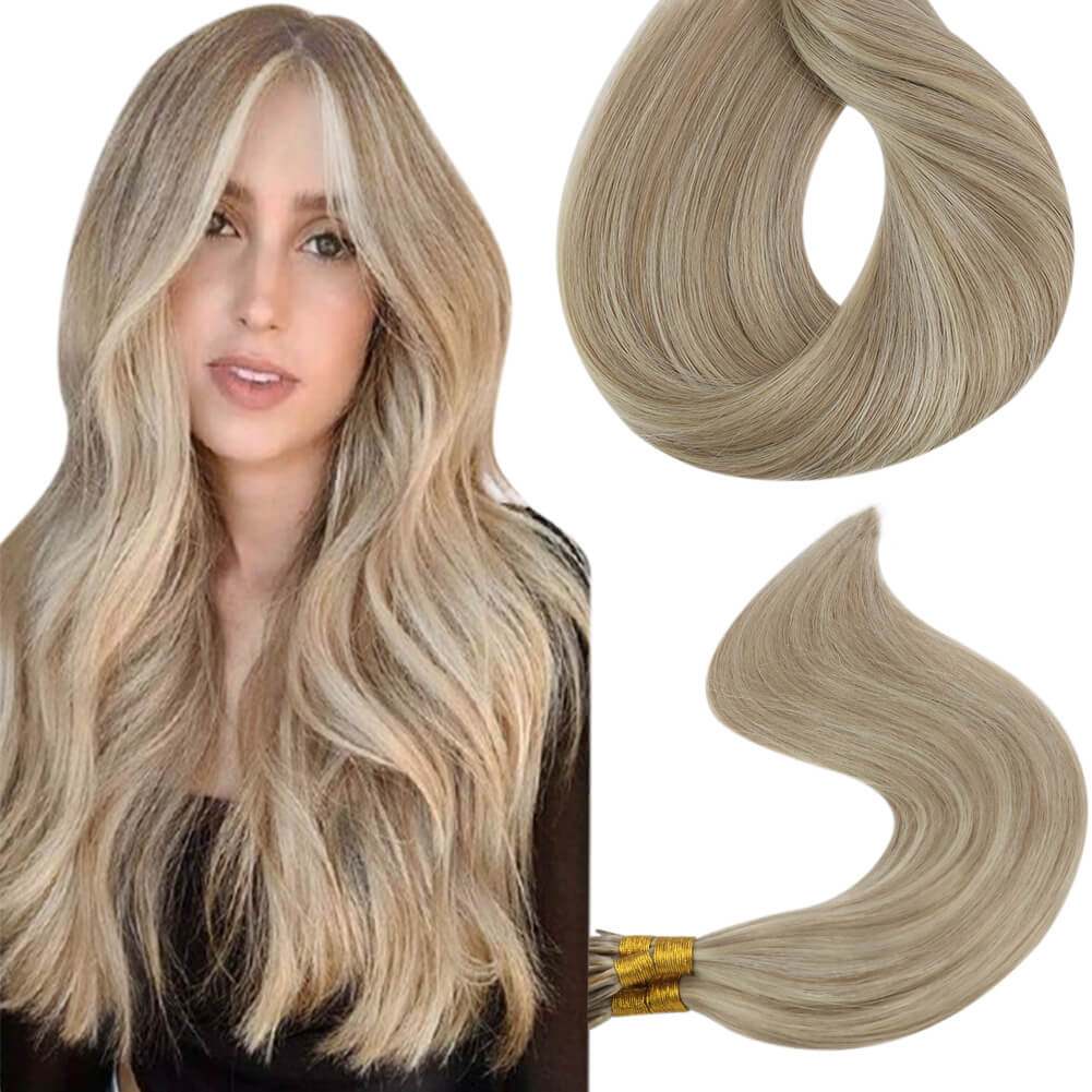 remy i tip extensions 100% real human hair