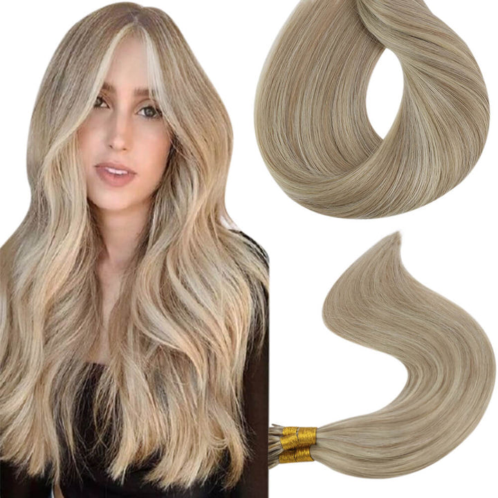 remy i tip extensions 100% real human hair