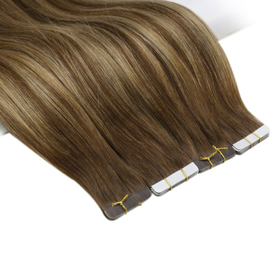 virgin natural tape shine human hair extensions