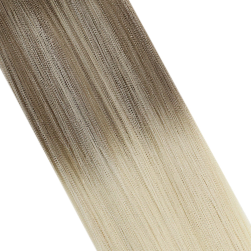 Weft Human Hair Invisible Hand Tied Extensions