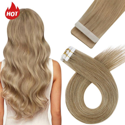 Vivien Virgin Injection Tape in Hair Balayage Brown Color Soft Hair