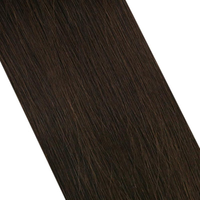 vivien keratin u tip 100% human hair extension solid color Medium Brown Blend Well with Hair
