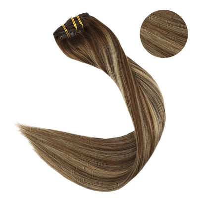 highlights color for clip in hair