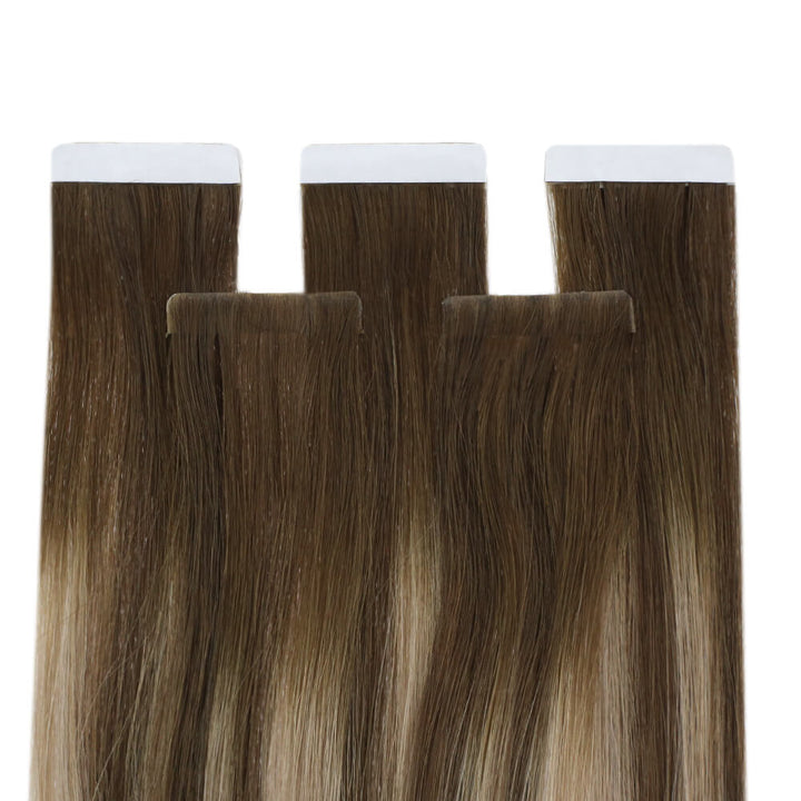 tape in balayage virgin+ hair extensions human hair