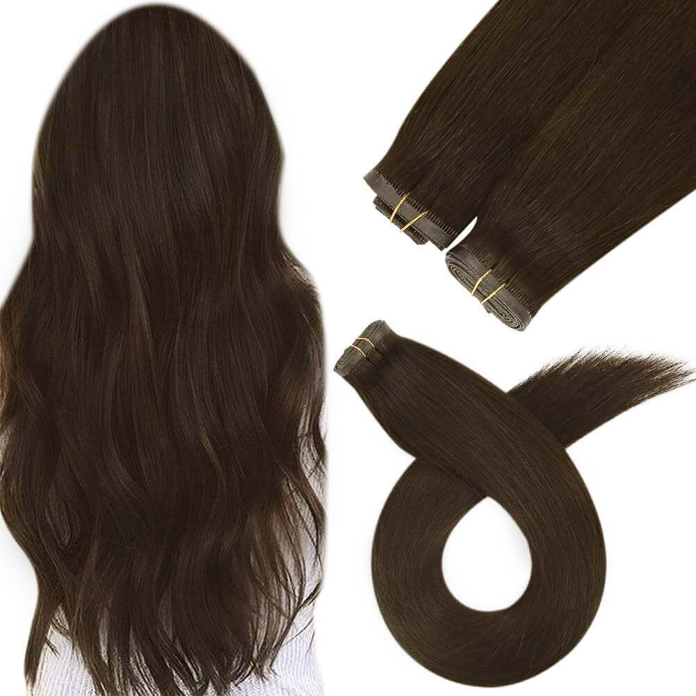 virgin hair full shine weft hair extensions