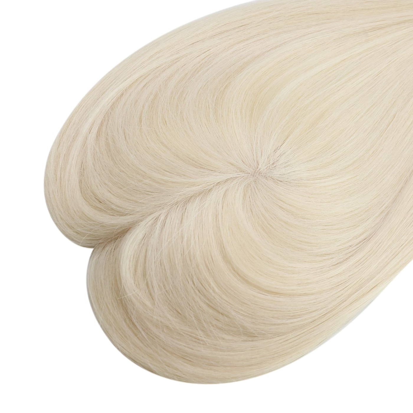toppers hair pieces Virgin  blonde hair topper for seamless blend