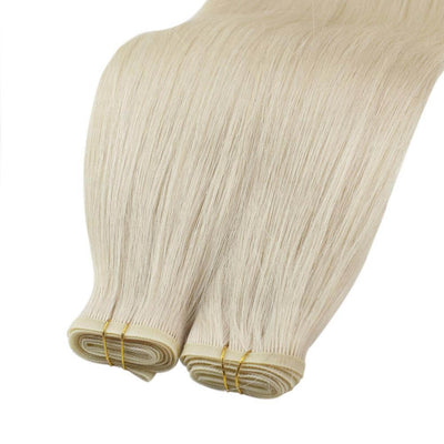 human virgin weft hair extensions bundles highlighted