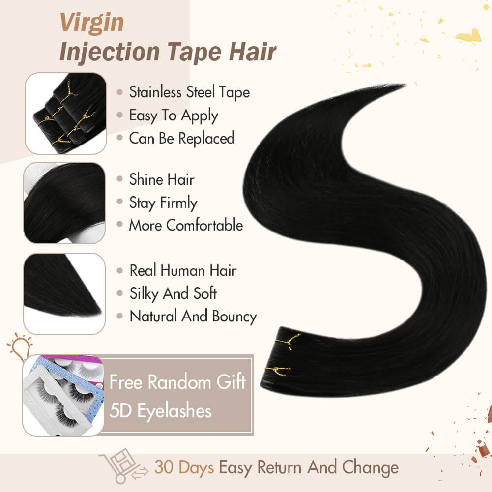seamless tape in hair extensions real human hair