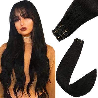 seamless tape in hair extensions human hair