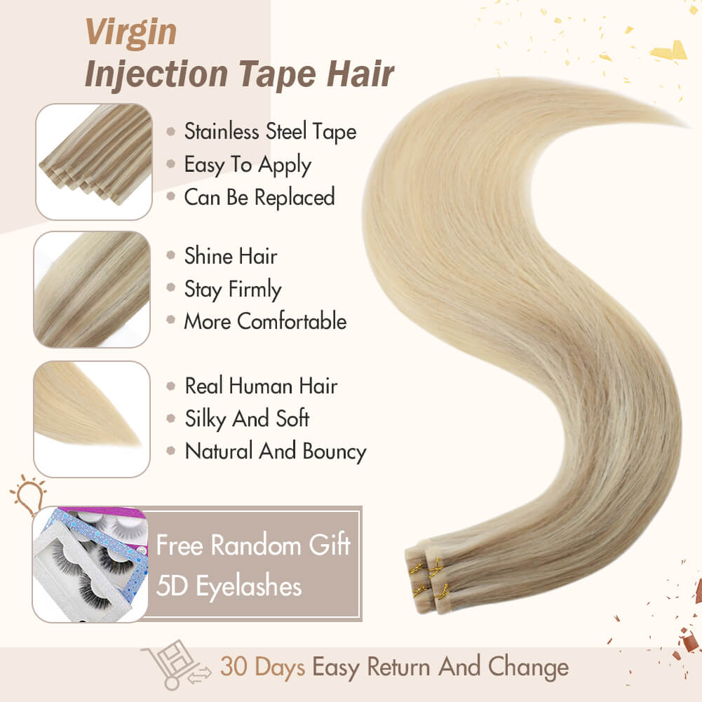 tape in balayage hair extensions 100% human hair