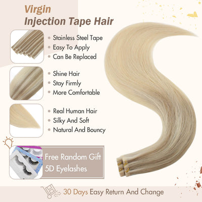 tape in balayage hair extensions 100% human hair