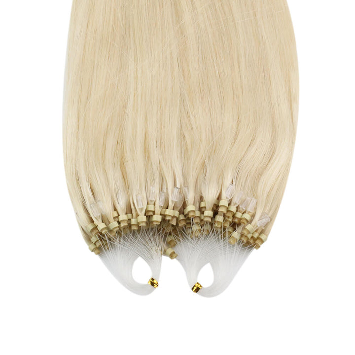 shine hair micro loop extensions in human hair