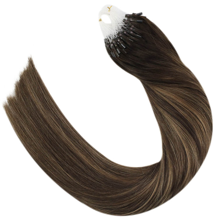 remy hair invisible micro loop hair extensions human hair