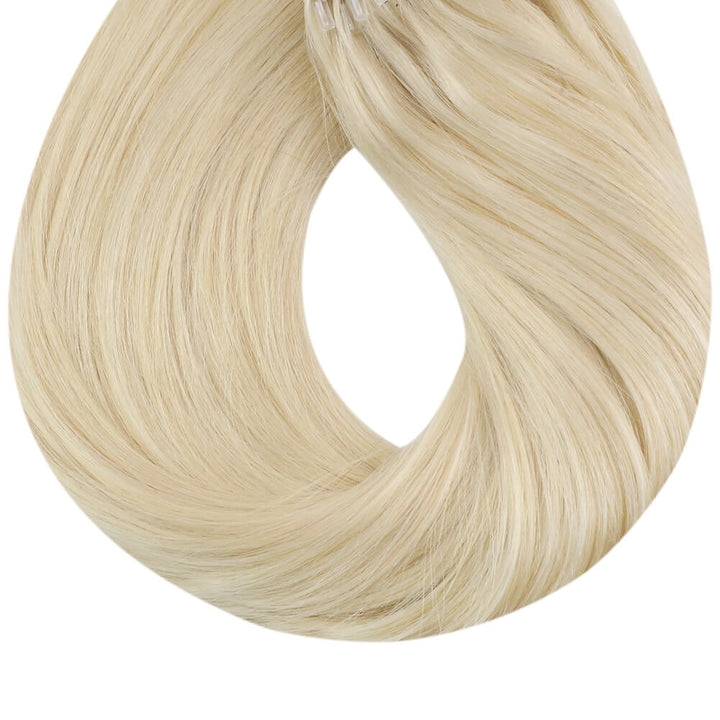 shine hair micro loop extensions in human hair