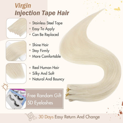 virgin hair extensions tape in natural human hair