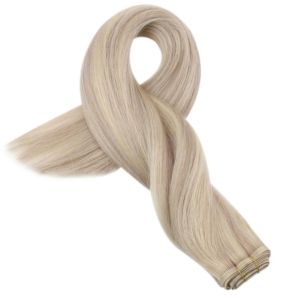 virgin hair weft extensions human hair light brown