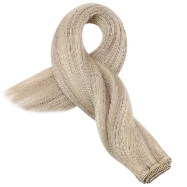 virgin hair weft extensions human hair light brown