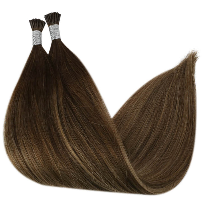 remy i tip extensions 100% real soft human hair
